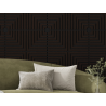 Mexen Linea 02 garsinis sieninis skydas 60 x 60 cm (4vnt.), veltinis 9 mm, techninė fanera, Juodasis Ąžuolas