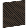 Mexen Linea 01 sienų akustinis skydelis 60 x 60 cm (4 vnt.), 9 mm veltinis, techninis fanera, Mocca Ąžuolas