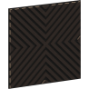 Mexen Linea 01 akustinė sienų plokštė 60 x 60 cm (4vnt.), veltinis 9 mm, techninė fanera, Juodoji Ąžuolo