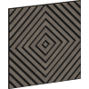 Mexen Linea 03 akustinė sieninė plokštė 60 x 60 cm (4vnt.), veltinys 9 mm, techninis faneruotas, Pilka Ąžuolas
