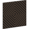 Mexen Linea 03 akustinė sieninė plokštė 60 x 60 cm (4 vnt.), 9 mm veltinis, techninis faneras, Mocca ąžuolas
