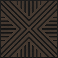 Mexen Linea 06 sieninė akustinė plokštė 60 x 60 cm (4 vnt.), 9 mm veltinis, techninis faneros dekoras, Mocca ąžuolas