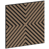 Mexen Linea 01 akustinė sienos plokštė 60 x 60 cm (4 vnt.), 9 mm veltinis, techninis fanera, Šviesus Riešutas