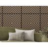 Mexen Linea 01 akustinė sienos plokštė 60 x 60 cm (4 vnt.), 9 mm veltinis, techninis fanera, Šviesus Riešutas