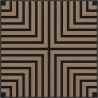 Mexen Linea 02 garsinė sieninė plokštė 60 x 60 cm (4 vnt.), veltinis 9 mm, techninis fanera, Šviesus riešutas