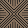 Mexen Linea 06 akustinė sieninė plokštė 60 x 60 cm (4 vnt.), 9 mm veltinis, techninis fanera, Šviesus Riešutas