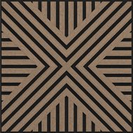 Mexen Linea 06 akustinė sieninė plokštė 60 x 60 cm (4 vnt.), 9 mm veltinis, techninis fanera, Šviesus Riešutas