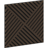 Mexen Linea 08 akustinė sieninė plokštė 60 x 60 cm (4 vnt.), veltinis 9 mm, techninis faneruotas paviršius, Mocca ąžuolas