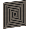 Mexen Linea 13 akustinis sieninis skydelis 60 x 60 cm (4 vnt.), 9 mm veltinis, techninis fanera, Pilka Ąžuolas