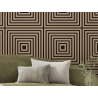 Mexen Linea 13 sieninis akustinis skydas 60 x 60 cm (4vnt.), 9 mm veltinis, techninė fanera, Šviesus Riešutas