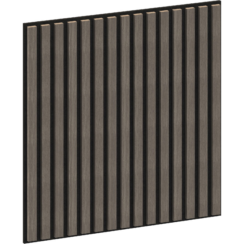 Mexen Linea 15 akustinis sieninis skydas 60 x 60 cm (4 vnt.), veltinis 9 mm, techninis faneros, Pilkas Ąžuolas