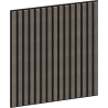 Mexen Linea 15 akustinis sieninis skydas 60 x 60 cm (4 vnt.), veltinis 9 mm, techninis faneros, Pilkas Ąžuolas