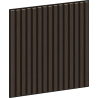 Mexen Linea 15 sieninė akustinė plokštė 60 x 60 cm (4 vnt.), 9 mm veltinis, techninis faneras, Mocca ąžuolas