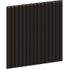 Mexen Linea 15 akustinės sieninės plokštės 60 x 60 cm (4 vnt.), 9 mm veltinis, techninis faneras, Juodas Ąžuolas