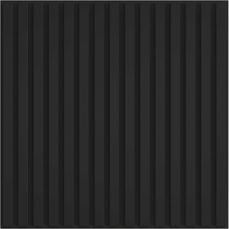 Mexen Linea 15 akustinė sieninė plokštė 60 x 60 cm (4 vnt.), veltinis 9 mm, techninis faneruotas, Juodas Matinis