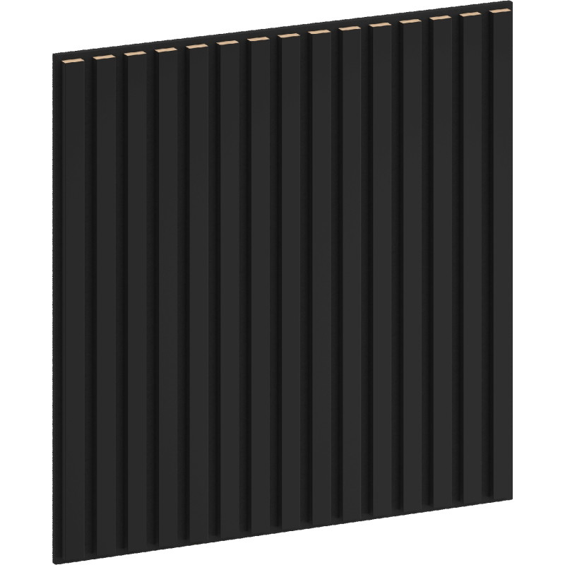 Mexen Linea 15 akustinė sieninė plokštė 60 x 60 cm (4 vnt.), veltinis 9 mm, techninis faneruotas, Juodas Matinis