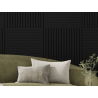 Mexen Linea 15 akustinė sieninė plokštė 60 x 60 cm (4 vnt.), veltinis 9 mm, techninis faneruotas, Juodas Matinis