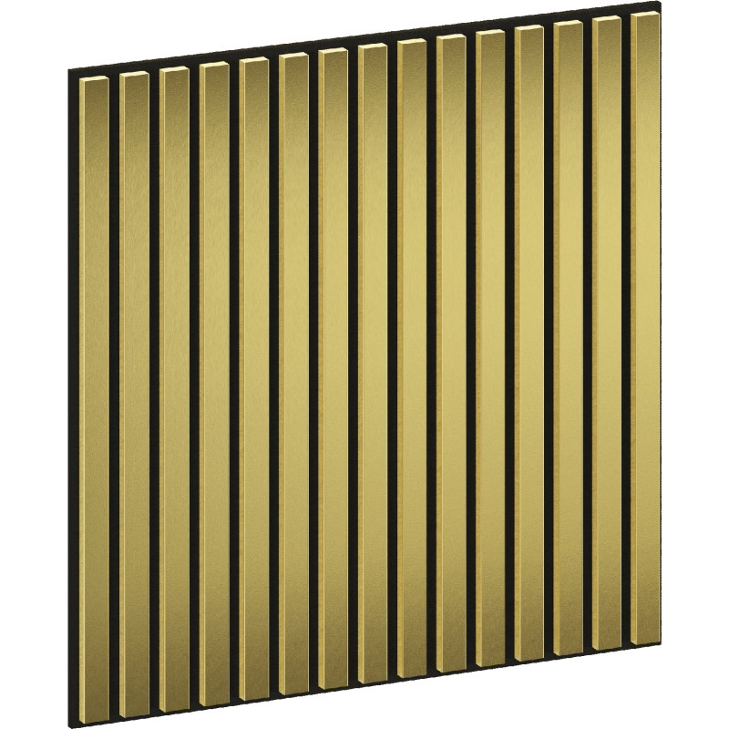 Mexen Linea 15 akustinė sieninė plokštė 60 x 60 cm (4 vnt.), 9 mm veltinis, techninis fanera, auksinė - S110-60607-15-057
