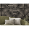 Mexen Linea 25 sieninė akustinė plokštė 60 x 60 cm (4 vnt.), 9 mm veltinis, techninis fanera, Pilkas Ąžuolas