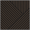 Mexen Linea 25 akustinės sienų plokštės 60 x 60 cm (4 vnt.), veltinis 9 mm, techninis faneras, Mocca Ąžuolas