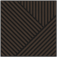 Mexen Linea 25 akustinės sienų plokštės 60 x 60 cm (4 vnt.), veltinis 9 mm, techninis faneras, Mocca Ąžuolas