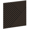Mexen Linea 25 akustinės sienų plokštės 60 x 60 cm (4 vnt.), veltinis 9 mm, techninis faneras, Mocca Ąžuolas
