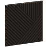 Mexen Linea 25 akustinė sieninė plokštė 60 x 60 cm (4vnt.), veltinis 9 mm, techninis fanera, juodojo ąžuolo spalva