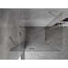 Mexen Mist-H Dviguba kairė varstoma dušo kabina 115 x 110 cm, skaidri, šepečiu nikelis - 8A5-115L-110P-97-00