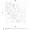 Mexen Lam-B sienos lamelės 275 x 30 cm, HDF plokštė 4 mm, techninis faneruotas fanera, Smėlio ąžuolas - S100-275307-3015-001