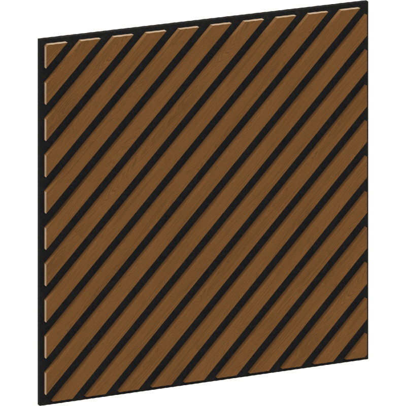 Mexen Linea 39 sienų akustinis skydas 60 x 60 cm (4 vnt.), veltinis 9 mm, techninis faneris, Natūrali ąžuolo spalva