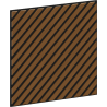 Mexen Linea 39 sienų akustinis skydas 60 x 60 cm (4 vnt.), veltinis 9 mm, techninis faneris, Natūrali ąžuolo spalva