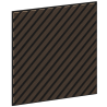 Mexen Linea 39 akustinė sienų plokštė 60 x 60 cm (4 vnt.), 9 mm veltinis, techninis faneruotė, Mocca ąžuolas