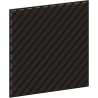 Mexen Linea 39 garso izoliacinė sieninė plokštė 60 x 60 cm (4 vnt.), 9 mm veltinis, techninis faneras, Juodasis Ąžuolas