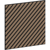 Mexen Linea 39 akustinis sieninis skydas 60 x 60 cm (4 vnt.), veltinis 9 mm, techninis faneris, Šviesus Riešutas