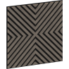 Mexen Linea 01 akustinis sienų skydas 60 x 60 cm (4 vnt.), veltinis 9 mm, techninė fanera, Pilkasis Ąžuolas