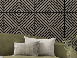 Mexen Linea 01 akustinis sienų skydas 60 x 60 cm (4 vnt.), veltinis 9 mm, techninė fanera, Pilkasis Ąžuolas