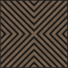 Mexen Linea 01 akustinė sieninė plokštė 60 x 60 cm (4 vnt.), 9 mm veltinis, techninis lukštas, Tamsus Riešutas