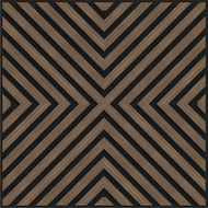 Mexen Linea 01 akustinė sieninė plokštė 60 x 60 cm (4 vnt.), 9 mm veltinis, techninis lukštas, Tamsus Riešutas