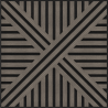 Mexen Linea 05 sieninis akustinis skydas 60 x 60 cm (4 vnt.), veltinis 9 mm, techninis faneras, Pilkas Ąžuolas