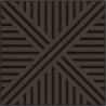 Mexen Linea 05 akustinis sienų skydelis 60 x 60 cm (4 vnt.), 9 mm filcas, technologinis fanera, Mocca ąžuolas