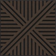 Mexen Linea 05 akustinis sienų skydelis 60 x 60 cm (4 vnt.), 9 mm filcas, technologinis fanera, Mocca ąžuolas