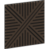 Mexen Linea 05 akustinis sienų skydelis 60 x 60 cm (4 vnt.), 9 mm filcas, technologinis fanera, Mocca ąžuolas