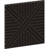 Mexen Linea 05 akustinė sieninė plokštė 60 x 60 cm (4 vnt.), veltinis 9 mm, techninė fanera, Juodas ąžuolas