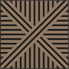 Mexen Linea 05 akustinis sienos panelis 60 x 60 cm (4 vnt.), veltinis 9 mm, techninis faneris, Šviesus Riešutas