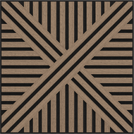 Mexen Linea 05 akustinis sienos panelis 60 x 60 cm (4 vnt.), veltinis 9 mm, techninis faneris, Šviesus Riešutas