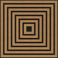 Mexen Linea 13 sieninė akustinė plokštė 60 x 60 cm (4 vnt.), 9 mm veltinis, techninis faneris, Ąžuolas Classic