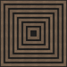 Mexen Linea 13 akustinė sienų plokštė 60 x 60 cm (4 vnt.), 9 mm veltinis, techninis faneras, tamsus riešutas