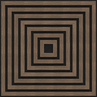 Mexen Linea 13 akustinė sienų plokštė 60 x 60 cm (4 vnt.), 9 mm veltinis, techninis faneras, tamsus riešutas