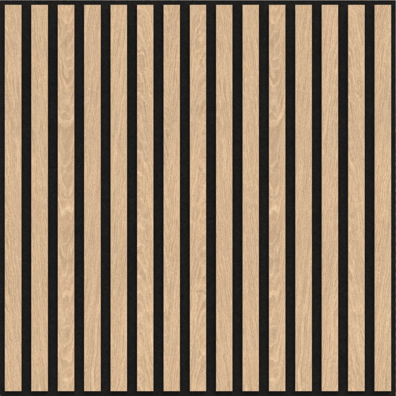 Mexen Linea 15 akustinė sieninė plokštė 60 x 60 cm (4vnt.), 9 mm veltinis, techninis faneris, Balintas Ąžuolas