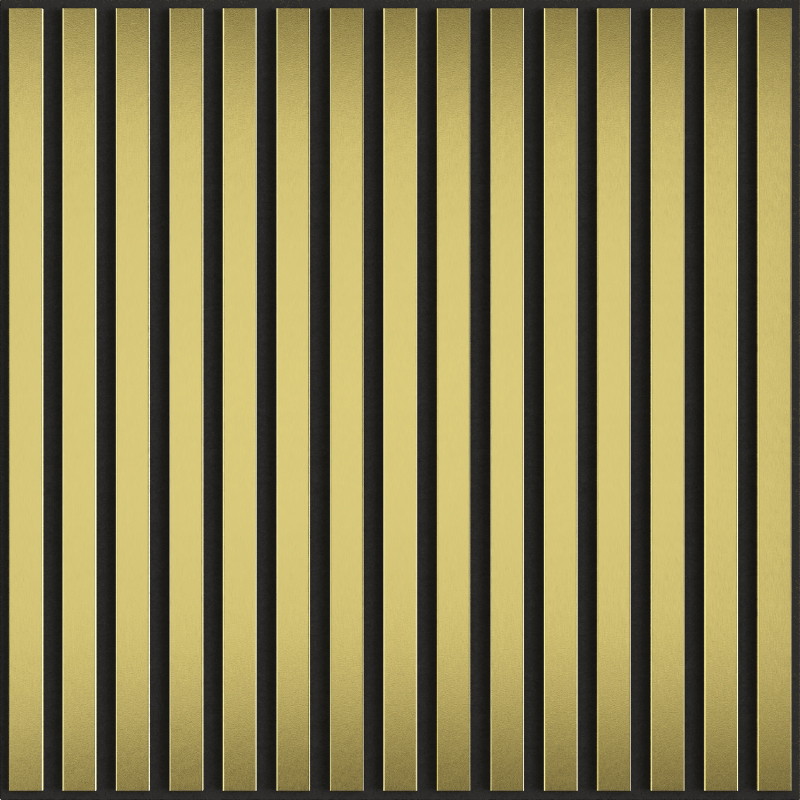 Mexen Linea 15 akustinė sieninė plokštė 60 x 60 cm (4 vnt.), 9 mm veltinis, techninis fanera, auksinė - S110-60607-15-057